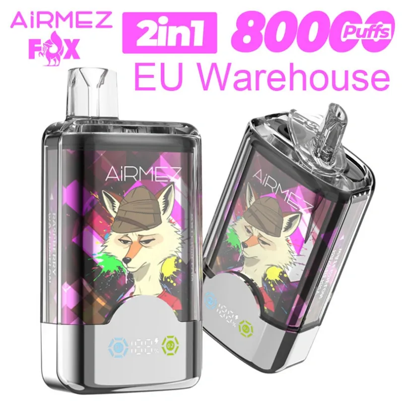 Airmez 80000 Puffs 80K Fox 2 in 1 Dual-ফ্লেভার ডিসপোজেবল ভ্যাপ