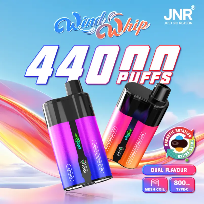 JNR WindWhip 44000 Puffs ডুয়াল ফ্লেভার 2-in-1 ডিসপোজেবল ভ্যাপ