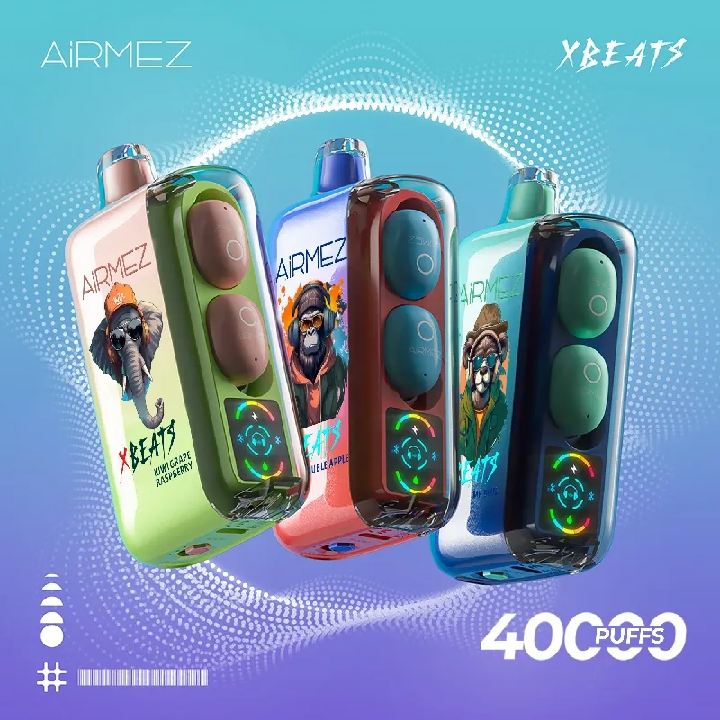 Puff 40k Airmez Xbeats 40000 Puffs Smart Screen Disposable Vape